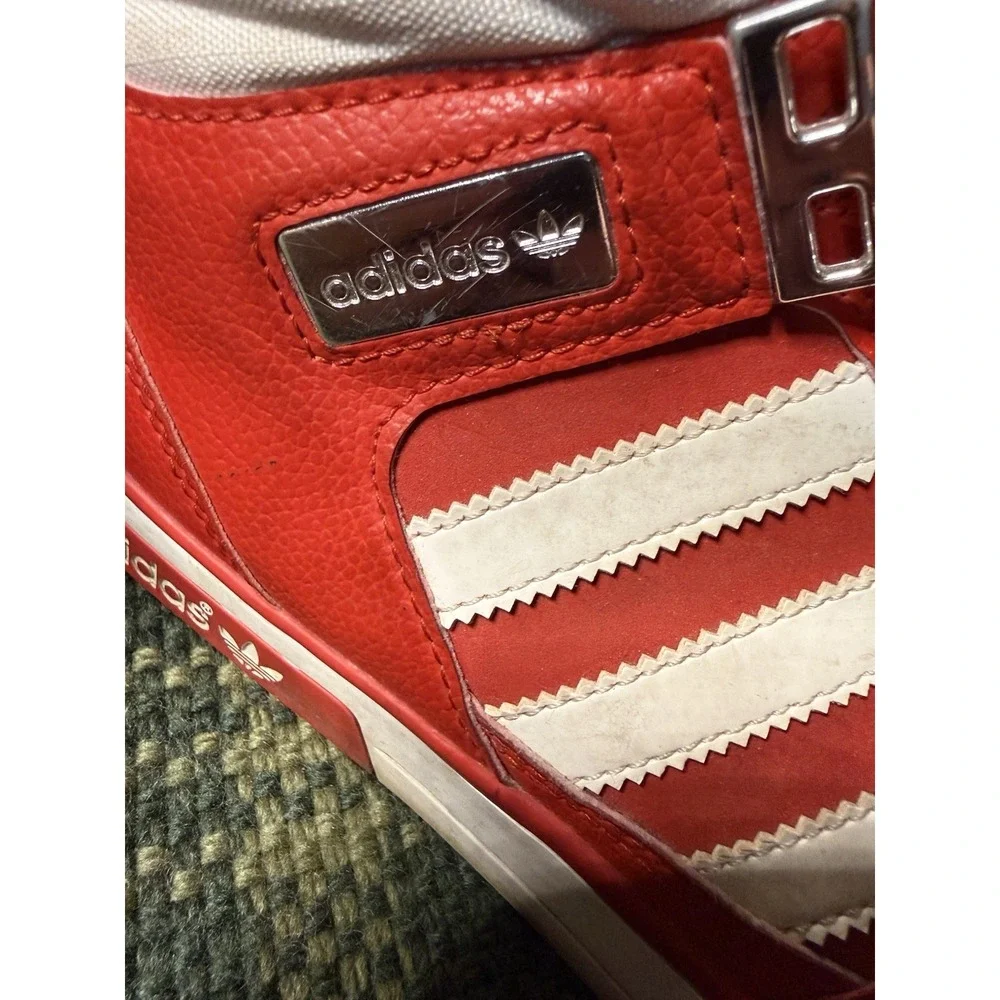 Adidas Hard Court 2 Hi II Men's High Top Sneakers Red/White G59666 Size 11